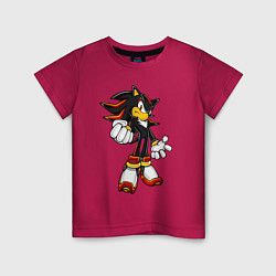 Футболка хлопковая детская S Hedgehog, цвет: маджента