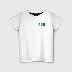 Детская футболка Игра в кальмара: Игрок 456