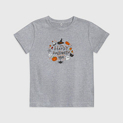 Детская футболка Happy Halloween! Boooo!!!