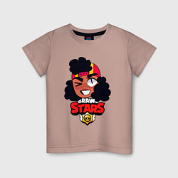 Детская футболка Brawl Stars Meg рисунок