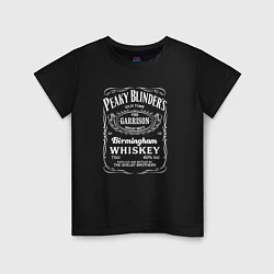 Детская футболка Острые козырьки этикетка Виски