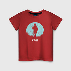 Детская футболка Сатору Годжо в лунном свете Магическая битва