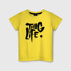 Детская футболка Thug life Жизнь Головореза