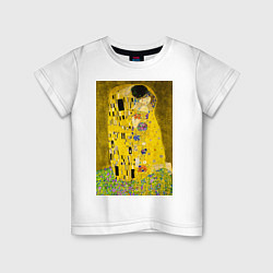 Детская футболка Поцелуй картина Климта