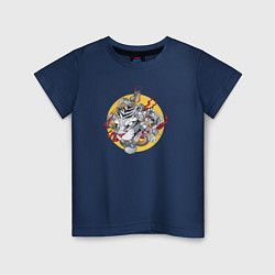Детская футболка Japanese tiger with snake