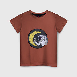 Детская футболка Лунный астронавт