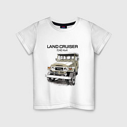 Детская футболка Toyota Land Cruiser FJ 40 4X4 sketch