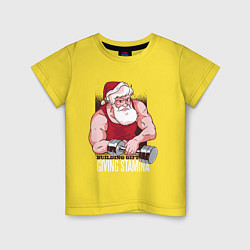 Детская футболка Санта качок