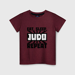 Детская футболка Eat, Sleep, Judo, Repeat