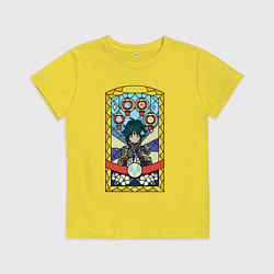 Футболка хлопковая детская ВИТРАЖ СЯО XIAO, цвет: желтый