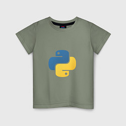 Детская футболка Python язык