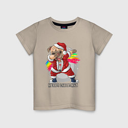 Детская футболка Christmas Pug