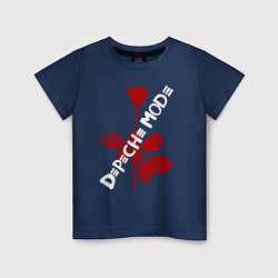 Детская футболка Depeche Mode красная роза