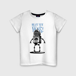 Детская футболка Heavy New Robot Year!