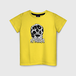 Футболка хлопковая детская Psychedelic - Monster, цвет: желтый