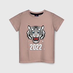 Детская футболка БЕЛЫЙ ТИГР НОВЫЙ ГОД 2022