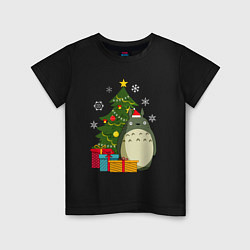 Детская футболка Тоторо новогодний