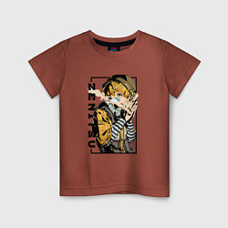 Детская футболка Зеницу Агацума Клинок, рассекающий демонов