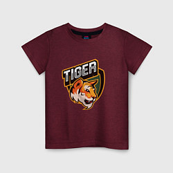 Детская футболка Тигр Tiger логотип