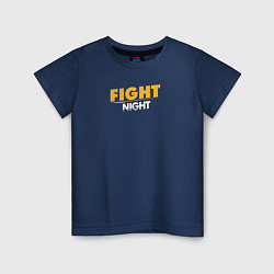 Футболка хлопковая детская Fightnights, цвет: тёмно-синий