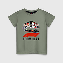 Детская футболка Пилоты формулы 1