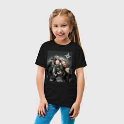 Футболка хлопковая детская Metallica - cool dudes! Thrash metal!, цвет: черный — фото 2
