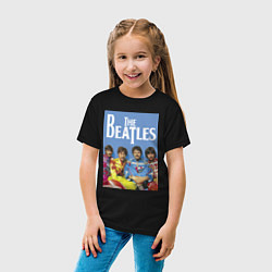 Футболка хлопковая детская The Beatles - world legend!, цвет: черный — фото 2