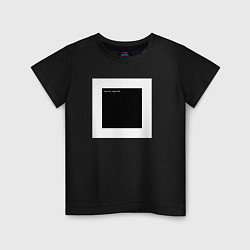 Детская футболка Чёрный квадрат программиста Hello World