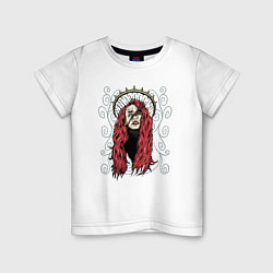 Детская футболка Красноволосая девушка