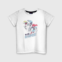 Детская футболка Супергерои DC на лыжах!