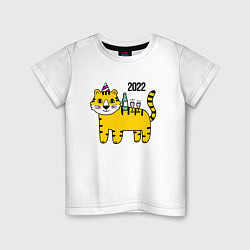 Детская футболка Тигр - новогодний стол