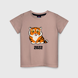 Детская футболка Тигренок с надписью 2022