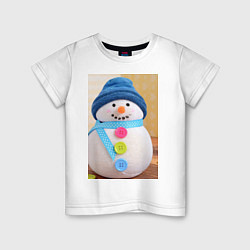 Детская футболка Счастливый снеговичок
