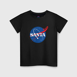 Детская футболка S A N T A NASA