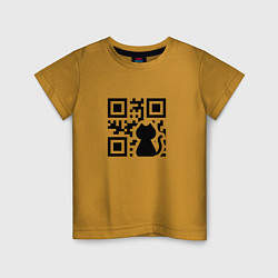 Детская футболка CAT QR CODE