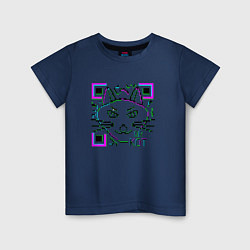 Детская футболка QR-Кот 3D