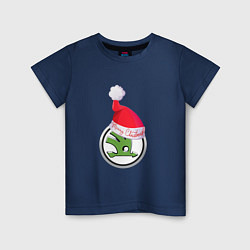Футболка хлопковая детская Skoda Merry Christmas, цвет: тёмно-синий