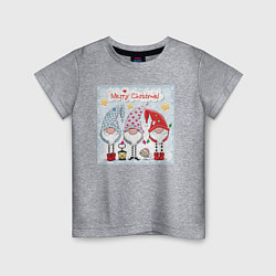 Детская футболка Гномы Счастливого рождества