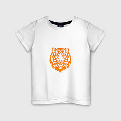 Детская футболка Символ года тигренок оранжевый