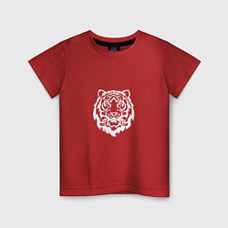 Детская футболка Символ года тигренок белый