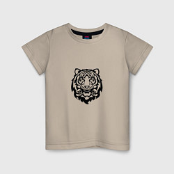Детская футболка Символ года тигренок черный