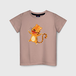 Детская футболка Счастливый тигр 2022