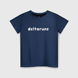 Детская футболка Deltarune logo надпись