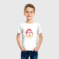 Футболка хлопковая детская НОВОГОДНИЙ АНАРХИСТ ANARCHY, цвет: белый — фото 2