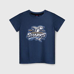 Детская футболка Wilmington sharks -baseball team