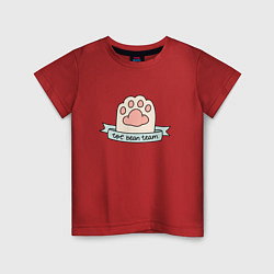 Детская футболка Лапка кота