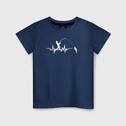 Детская футболка Сердце рыбака