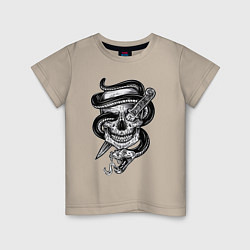 Детская футболка Snake skull