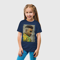 Футболка хлопковая детская Neymar Junior - Brazil national team, цвет: тёмно-синий — фото 2