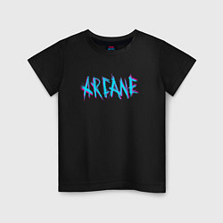 Детская футболка ARCANE LEAGUE OF LEGENDS NEON LOGO